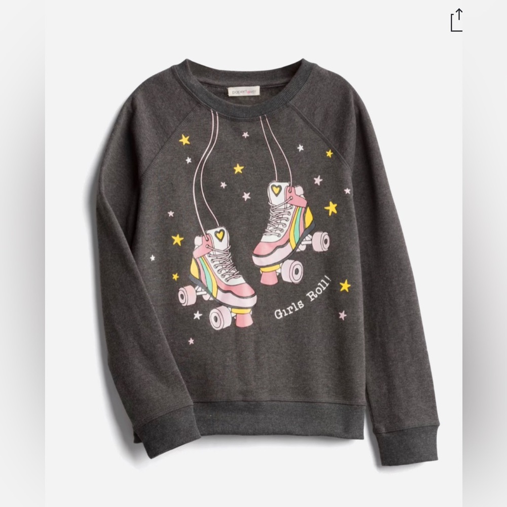 Paperflower Phoebe Roller skate Graphic Sweatshirt